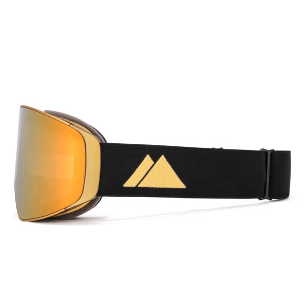skibril met gouden lens
