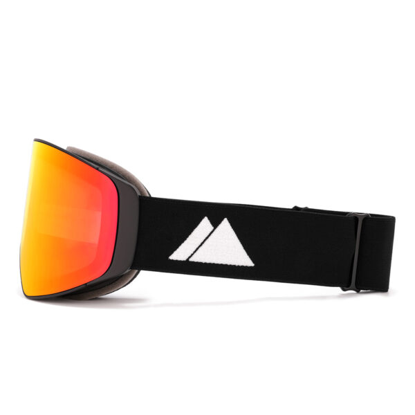 skibril met rode lens