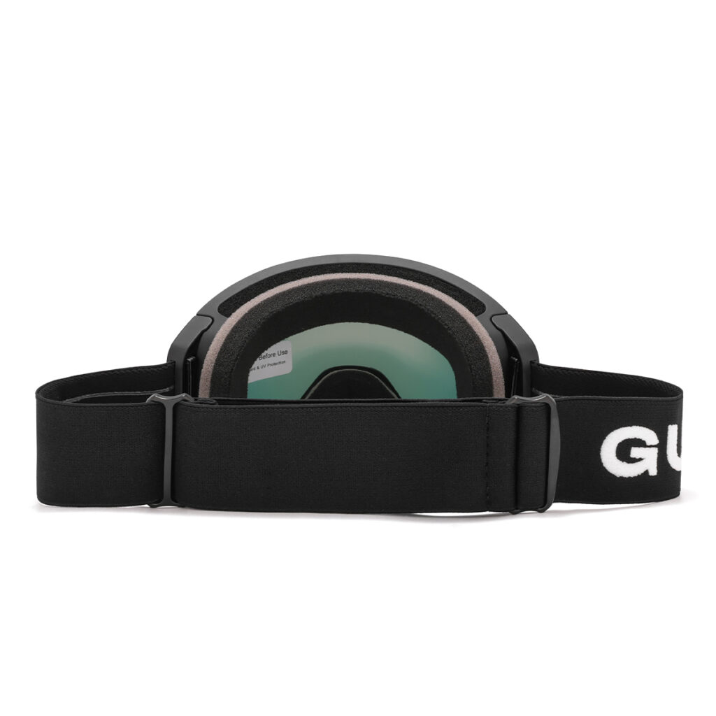 skibril met rode lens