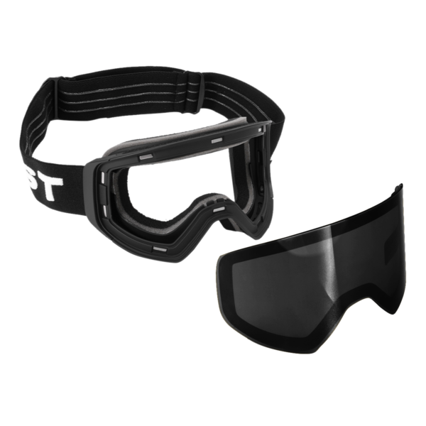 skibril met grijs zwarte lens voor mooi weer