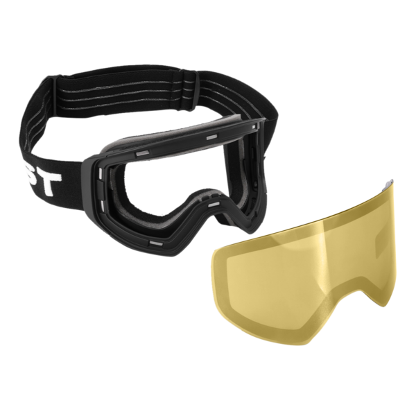 skibril met gele lens voor slecht weer